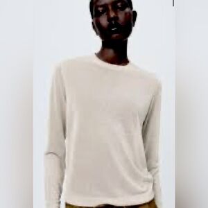 Zara white/cream fine sweater